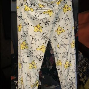 Kids Pikachu Print Grey Bottoms men’s large
